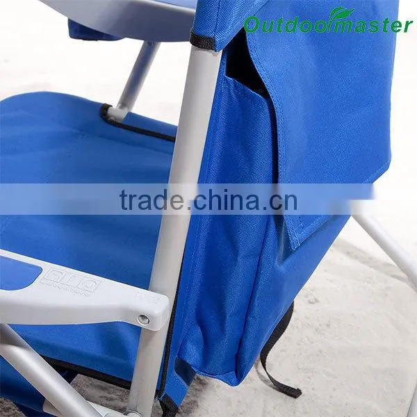 Heavy Duty Blue Big Guy Gear Folding Backpack Chair photo-2