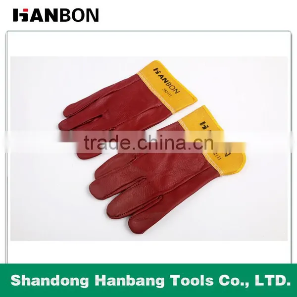 Professional Welding Goves With High Quality of 11'' and 18'' Yellow Color photo-3