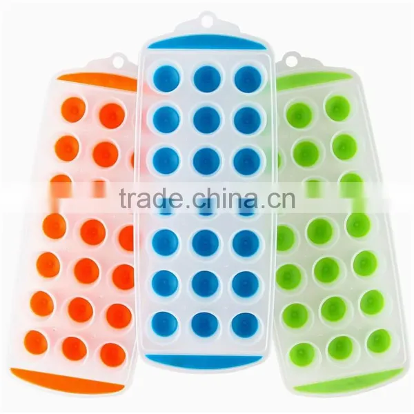 Wholesale Silicone Ice Mould Plastic 21 Pcs Ice Cube Try on Sale photo-2