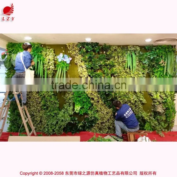 High Quality Artificial Vertical Garden Green Wall Fake Plant Wall photo-3