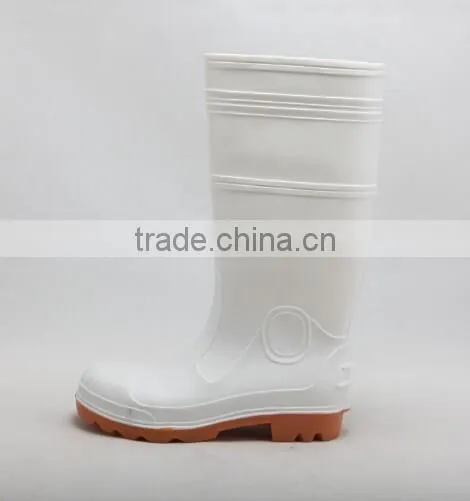 White PVC Safety Working Gumboots for Special Situation