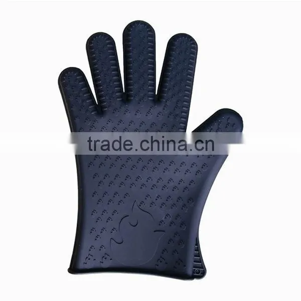 2017 Popular High Quality Water Proof Food Grade Insulation Barbecue Silicone Gloves photo-3