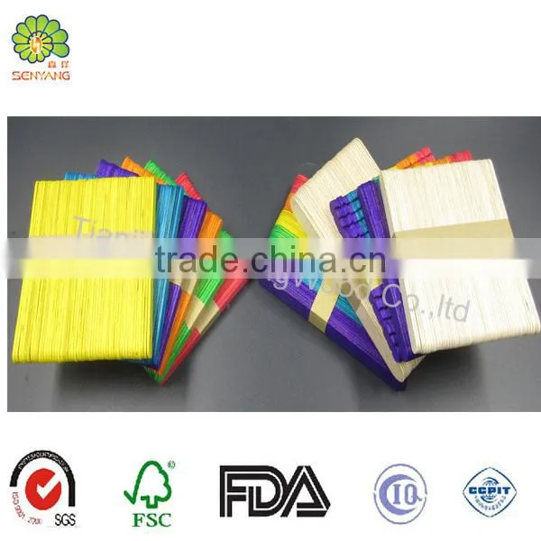 Colorful DIY Toys Craft Wooden Ice Cream Sticks photo-3
