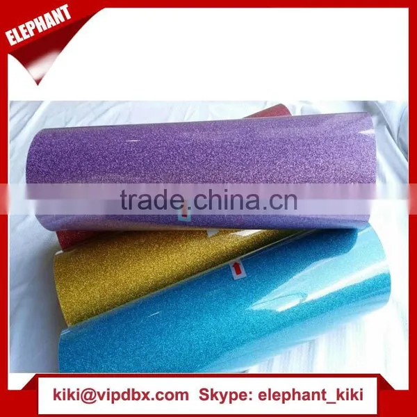 Glitter/PU Heat Transfer Vinyl Sheets Cut for Clothing photo-3