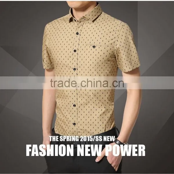 2017 Men's 100% Cotton Shirt photo-3