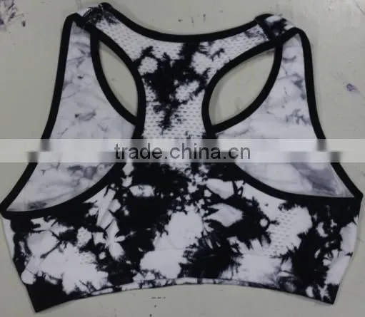 Young Girl's Tie Dye Yoga Sports Seamless Bra photo-2