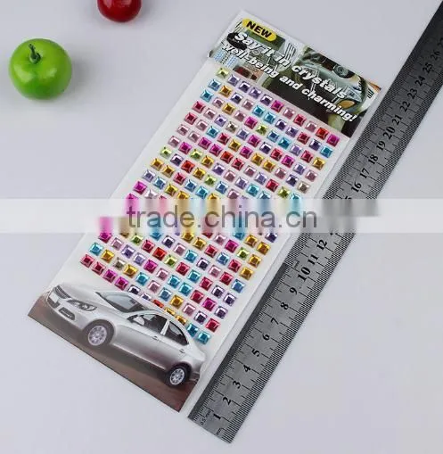 Various Color Acrylic Sticker,crystal Sticker,acrylic Stone Sticker photo-5