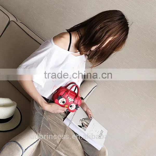 Summer Cartoon Single Shoulder Bags for Girls Red Cute Hand Carry Bag photo-4