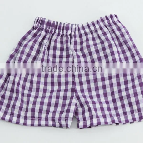 Children Summer Icing Pants Wholesale Kids Girl Red Gingham Short Pants Baby Girls Plaid Leggings photo-3