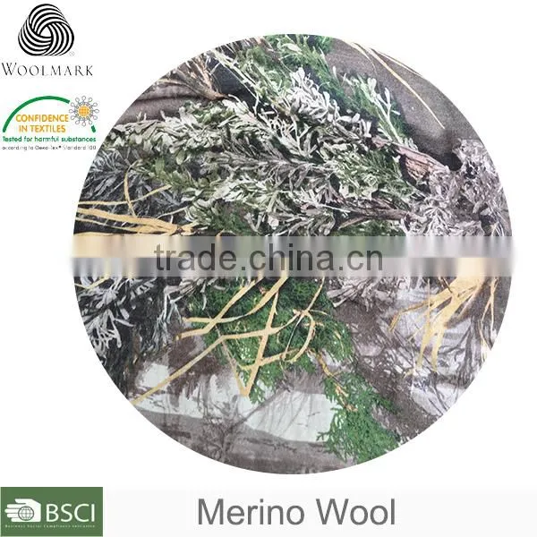 Wool Suiting Fabric Camouflage, 100% Knitted Wool Fabric photo-4