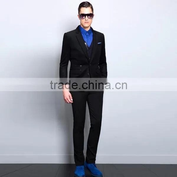 Bespoke Stylish Men Pants Suits Slim Fit Blazer photo-3