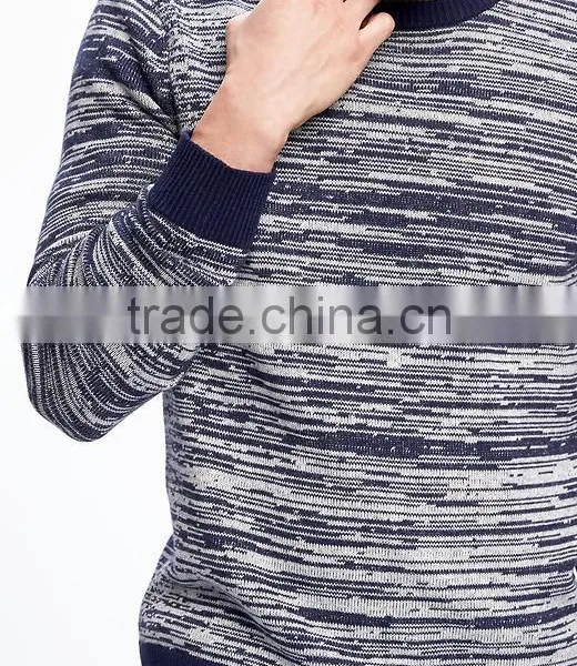 Comfortable Sweater Textured Crew-Neck Sweater For Men photo-3