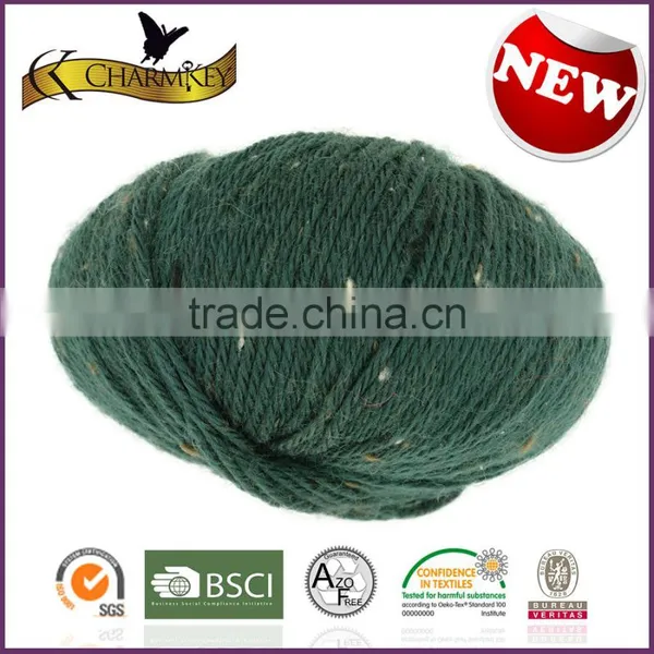 Charmkey Fashion Yarn Fancy Knitting Yarn Wool Acrylic Blended Yarn With Colorful Viscose Dot photo-6