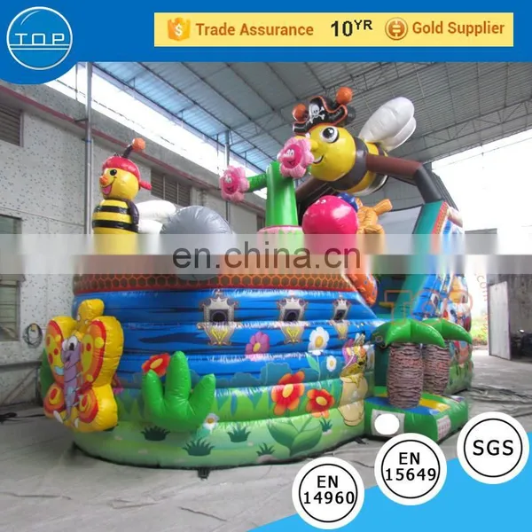 TOP INFLATABLES Multifunctional Six Flags Bouncer Inflatable Bouncer/jump Castle Water Slide photo-3