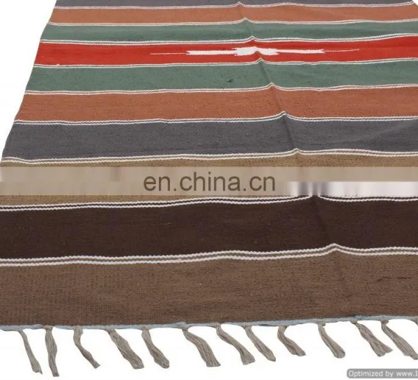 Cotton Dariya Hand WovenYoga Mat Hippie Carpet Art Beach Throw Handmade Rugs photo-3