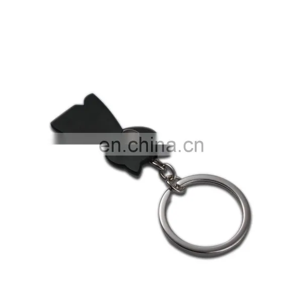Custom Great Quality Cute Black Cat Animal Shaped Keychain photo-2