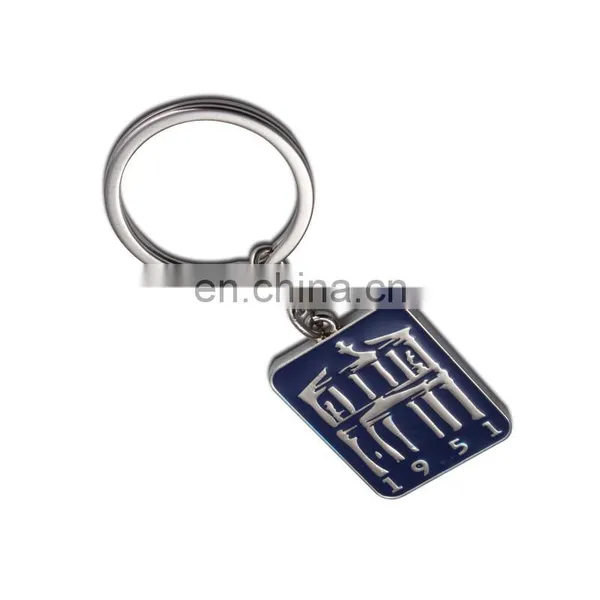 Retangle Shaped Zinc Alloy Tourist Souvenir Metal Keychains,oil-filled Customized Keychain,metal Logo photo-2