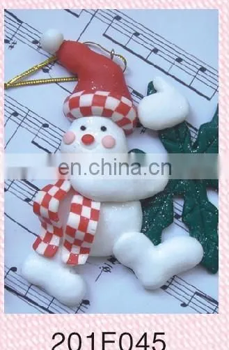 Fashional Style Cheap Polymer Clay Christmas Snowman photo-4