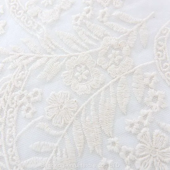 Net Guipure Lace Cotton Border Embroidery Fabric photo-3