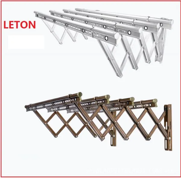 Wall Mounted Telescopic Push Clothes Drying Rack