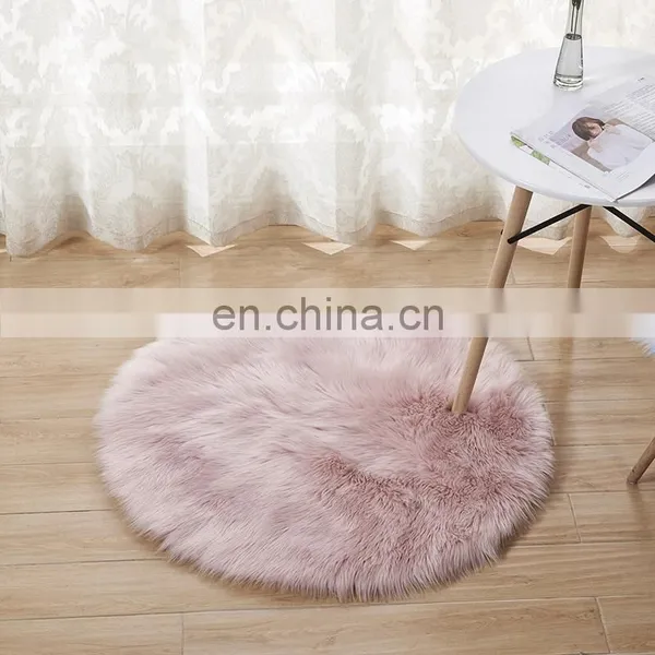 Fashion Long Hair Pile Acrylic Polyester Synthetic Sheepskin Carpets,Imitation Wool Carpet, Faux Fur Carpet photo-4