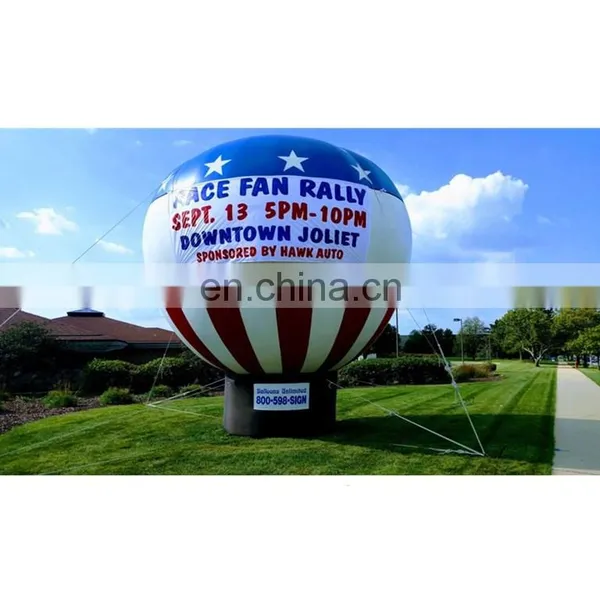 Cheap Hot Air Balloon Shape Outdoor Inflatable Ground Balloon With Removable Advertising Banner photo-4