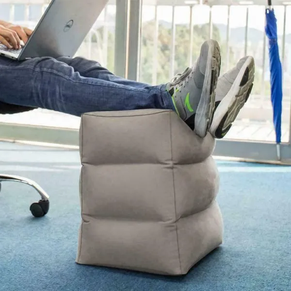 Professional Supply of Square Flocking Inflatable Rest Footstool photo-4