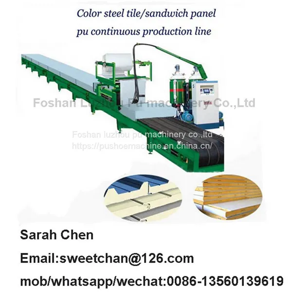Pu Sandwich Panel Making Machine Roof Panel Foaming Continous Production Line photo-2