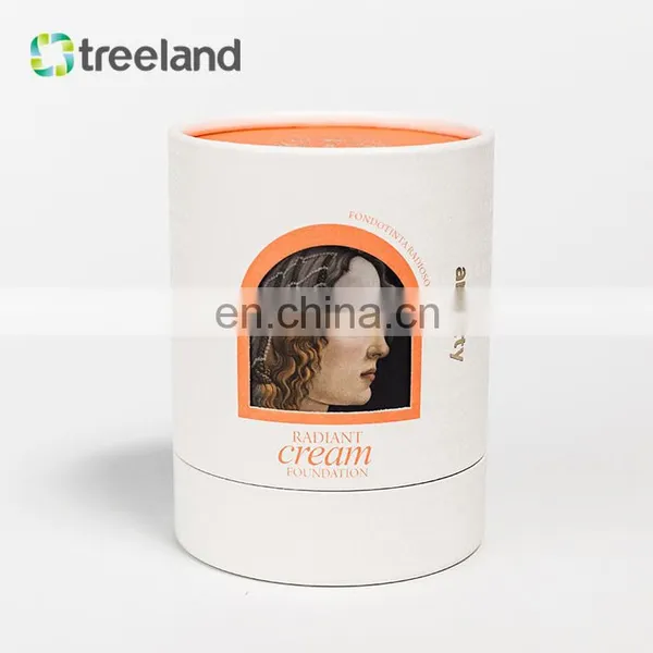 High Quality Cosmetics Packaging Customized Round Paper Tube Recyclable Box photo-3