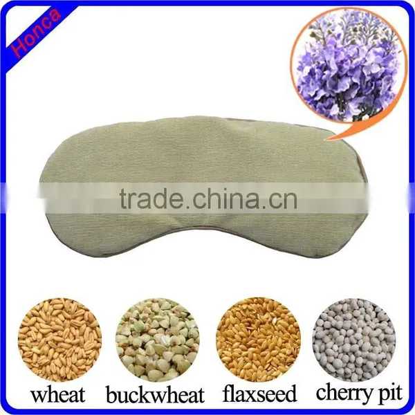 Wheat Flex Seeds Buckwheat Cherry Stone Filled Lavender Herbal Eye Pillow Mask