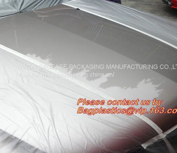 Pre-taped Masking Film, Drop Cloth, Masker Roll for Car Paint, Plasti Dip Masking, Auto Paint Ove photo-4