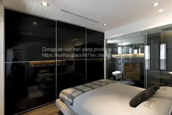 Kun Hao Professional Color Black Transparent Toughened Glass Decoration Processing photo-5