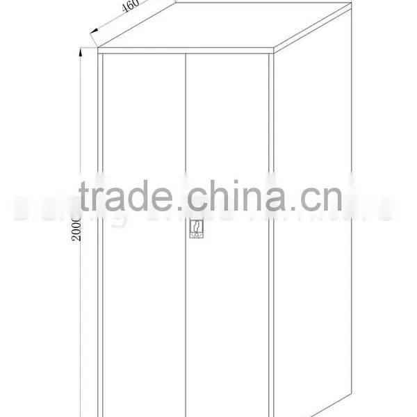 Top Quality 0.5mm Thickness 5 Shelf Knock Down Structure Storage Filing Metal Cabinet photo-5