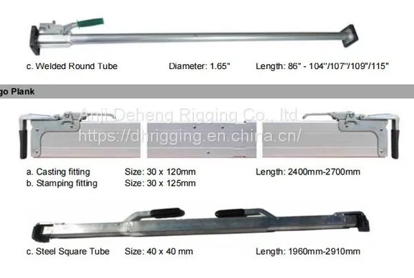 Wholesale Adjustable Aluminum Shoring Beam Steel Load Bar Stabilizer Cargo Bar photo-4