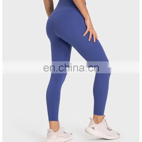 Top Selling Best Tiktok Hot High Waist Breathable Naked Yoga Gym Leggings Pants Workout Athletic Sports Wear Outfit For Women photo-5