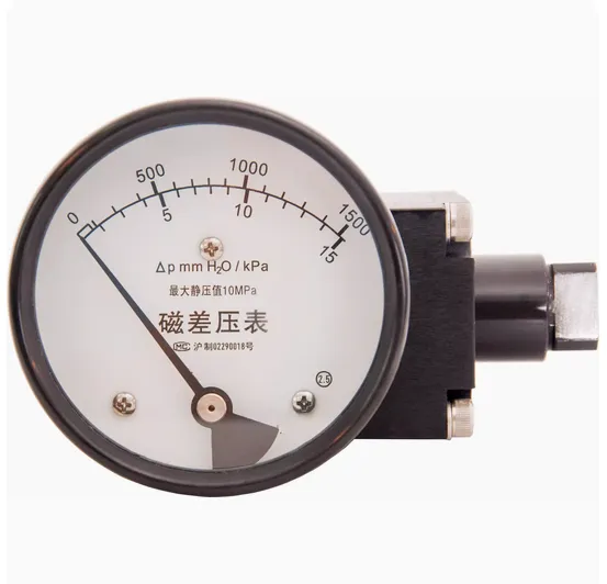 Diaphragm Type 15Kpa Differential Magnetic Differential Pressure Gauge photo-5