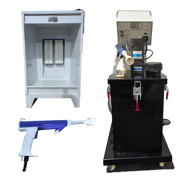 K1 Electrostatic Flocking Machine With Filter Element Environmental Powder Recovery Electrostatic Spraying Booth photo-5