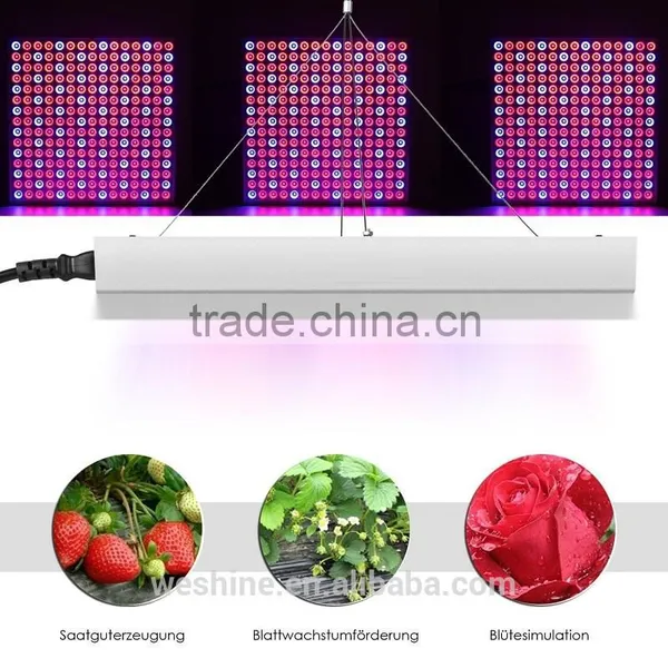 Cheap Square 45W 225 LEDs Solar Grow Panel Greenhouse Hydroponic Perennial Garden Flowers Medical Plant Par Light photo-6