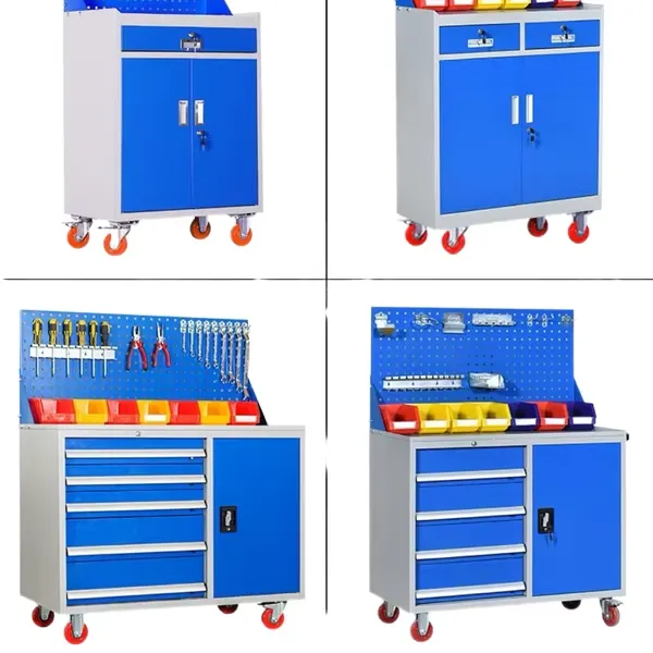 Steel Garage Workshop Metal Storage Tool Set Cabinet Trolley photo-3