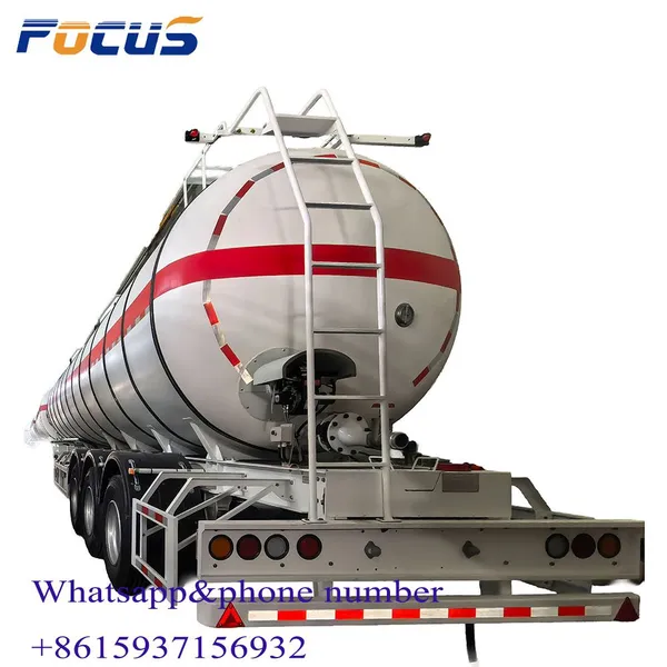 2-Axle 3-Axle 36000 Liter 38000 Liter Carbon Steel Fuel Tank Trailer Export to UAE, Saudi Arabic , Oman photo-3