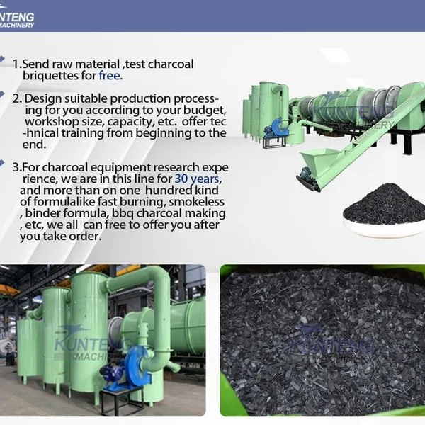 Eco-friendly Charcoal Making Machine Carbonization Furnace Continous Carbonization Stove photo-3