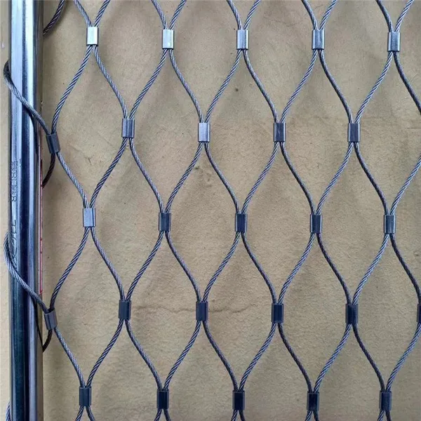 304 Stainless Steel X-Type Rope Mesh for Balustrade and Handrail Protection