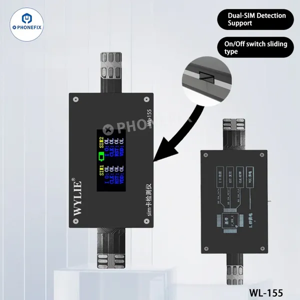 WYLIE WL-155 SIM Card Tester for IPhone 14-17 Pro Max & Android photo-3