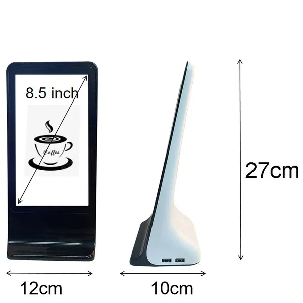 Commercial Desktop Mini Advertising Player & Charger, Low Price, Fast File Upload, Automatic Player, USB-C Charging photo-2