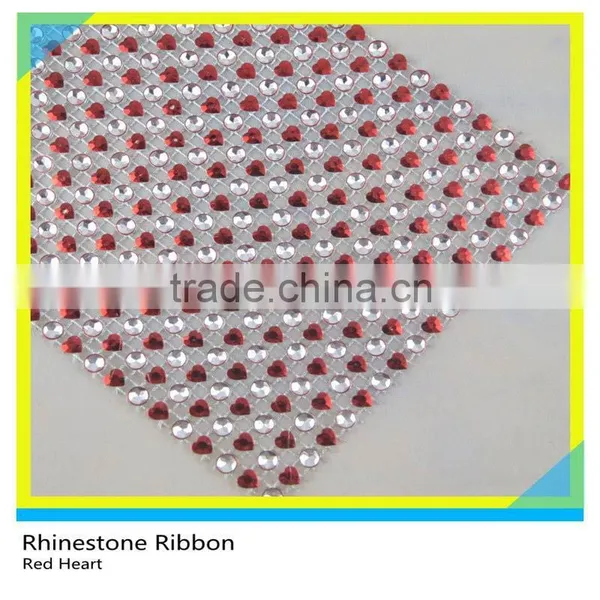 5 Yards 10 Rows Gold Rhinestone Mesh Plastic Material Sew on Garment Accessories photo-3