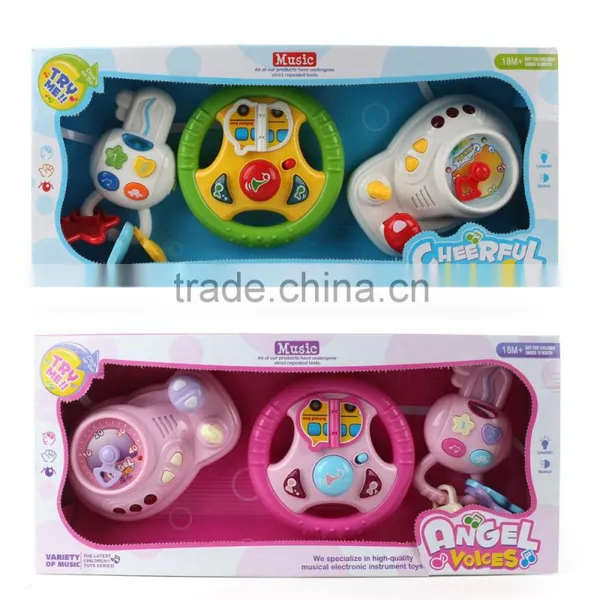 Eco-friendly Plastic Baby Toy Educational Car With Steering Wheel MT801039 photo-4