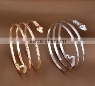 Fashion Plated Rose Gold Alloy Snake Shape Bracelet Quality Choice photo-3