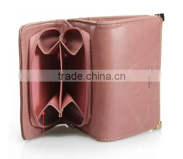 Vintage Genuine Leather Short Women Wallet photo-5