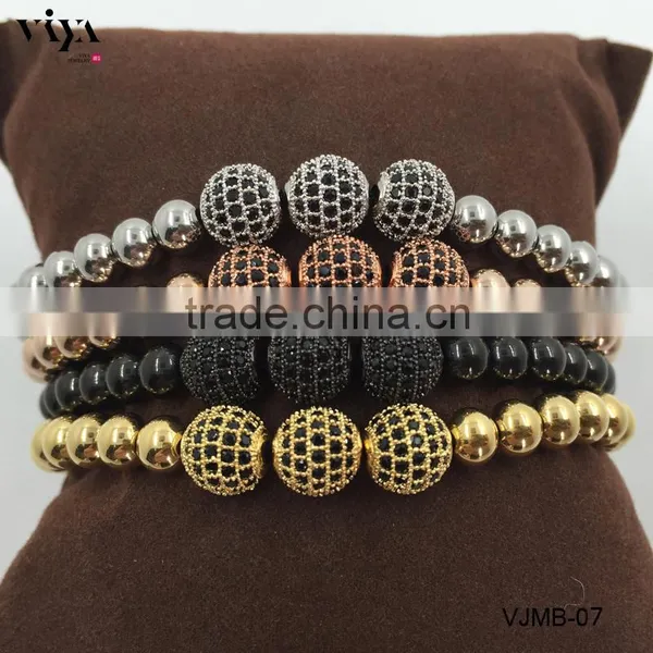 The Best Selling Chinese Knot Beads Jewelry With 4mm6mm8mm Sizes 316L Stainless Steel Bracelet photo-5