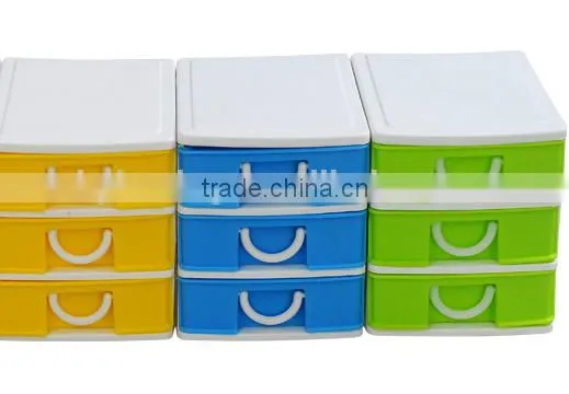 Decorative Storage Boxes Storage Plastic Boxes Supply Fashion Cute Plastic Sundries Drawer Storage Rack photo-2